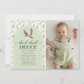 Mallard Duck Duck Deuce 2e Verjaardag Foto Kaart (Voorkant)