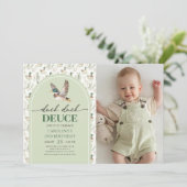 Mallard Duck Duck Deuce 2e Verjaardag Foto Kaart (Staand voorkant)