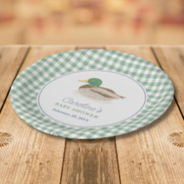 Mallard Duck Duckling Country Hunting Baby shower Papieren Bordje