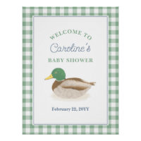 Mallard Duck Duckling Country Hunting Baby shower