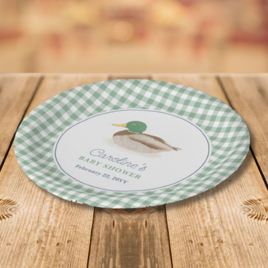 Mallard Duck Duckling Country Hunting Baby shower Servet