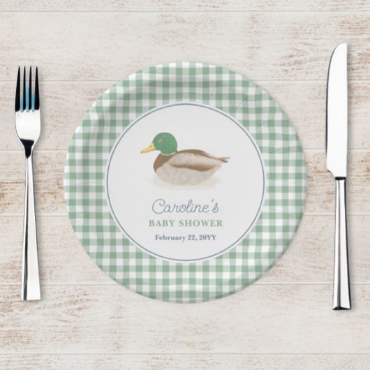 Mallard Duck Duckling Country Hunting Baby shower Servet