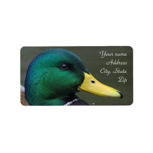 Mallard Duck Etiket (Voorkant)