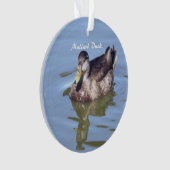 Mallard Duck Foto Ornament (voorkant)