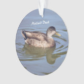 Mallard Duck Foto Ornament (voorkant)