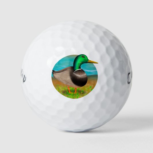 Mallard Duck Golfballen (Voorkant)