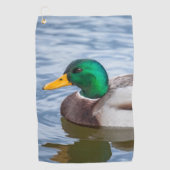 Mallard Duck Golfhanddoek (Voorkant)