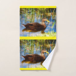 Mallard Duck Hand Towel Handdoek