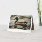 Mallard Duck Hartelijk dank Bedankkaart (Achterkant)