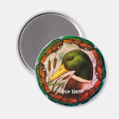 Mallard Duck Head Magneet (Voorkant / Achterkant)