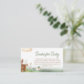 Mallard Duck Hunting Baby shower Boeken voor Baby Informatiekaartje (Staand voorkant)