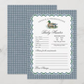 Mallard Duck Hunting Gingham Advice for Baby Card Kaart (Voorkant / Achterkant)