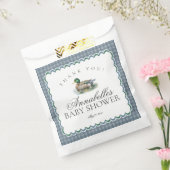 Mallard Duck Hunting Gingham Baby Shower Dessert Bedankzakje (Gezegeld)