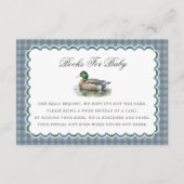 Mallard Duck Hunting Gingham Books for Baby Card Informatiekaartje (Voorkant)
