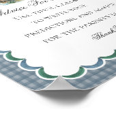 Mallard Duck Hunting Gingham Boy Advice for Baby Poster (Hoek)