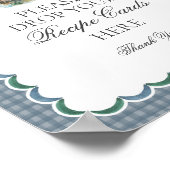 Mallard Duck Hunting Gingham Deel een Receptteken Poster (Hoek)