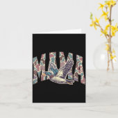 Mallard Duck Hunting Mama Retro Camouflage Daddy M Kaart (Gele Bloem)