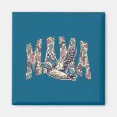 Mallard Duck Hunting Mama Retro Camouflage Daddy M Magneet (Voorkant)