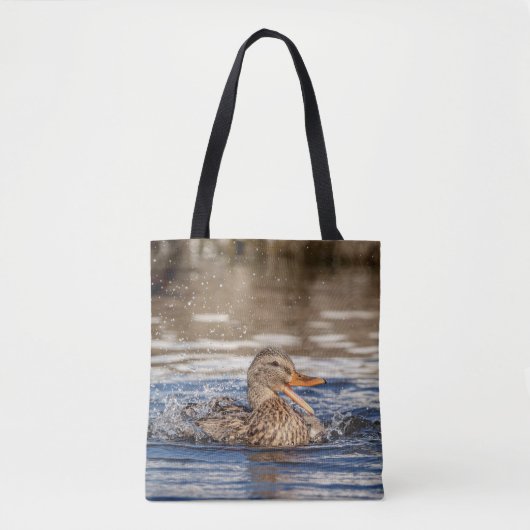 Mallard Duck in Downing Park Tote Bag (Voorkant)