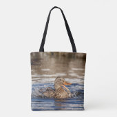 Mallard Duck in Downing Park Tote Bag (Achterkant)