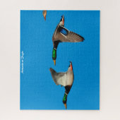 Mallard Duck in Flight Legpuzzel (Verticaal)
