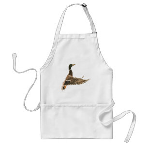 Mallard Duck in Flight Standaard Schort