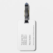 Mallard Duck in vlucht Bagagelabel (Achterkant verticaal)