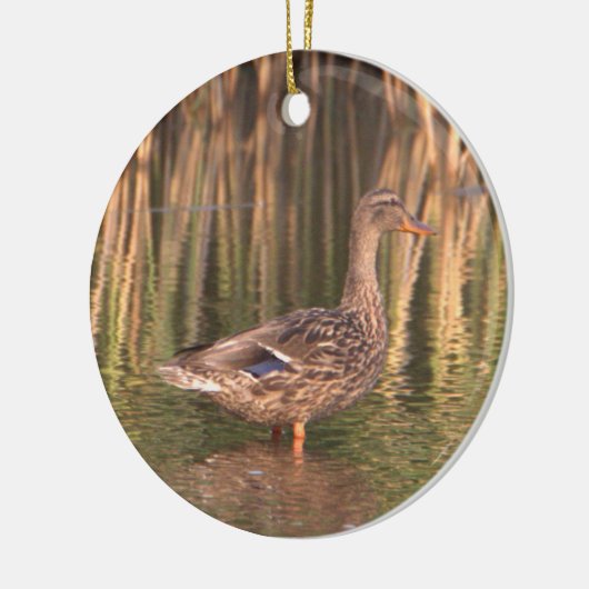 Mallard Duck in Water Ornament (Links)