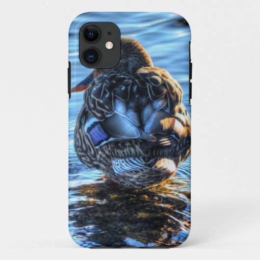 Mallard Duck in Winter River - Wildlife Foto Case-Mate iPhone Case (Achterkant)