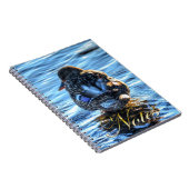 Mallard Duck in Winter River - Wildlife Foto Notitieboek (Rechterzijde)