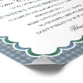 Mallard Duck Jagen Gingham Verjaardag Time Capsule Poster (Hoek)