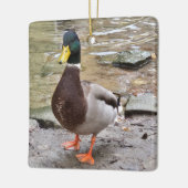 Mallard Duck Keramisch Ornament (Links)