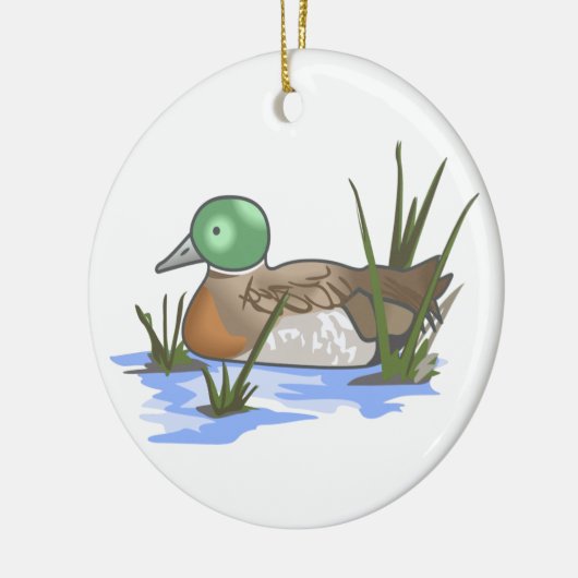 Mallard Duck Keramisch Ornament (Links)