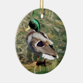 Mallard Duck kerstversiering Keramisch Ornament (Rechts)