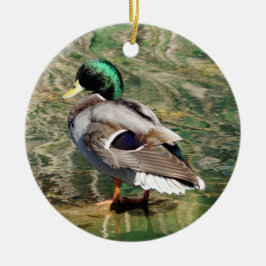 Mallard Duck kerstversiering Keramisch Ornament