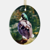 Mallard Duck kerstversiering Keramisch Ornament (Rechts)
