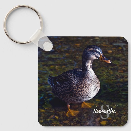 Mallard Duck Keyring Sleutelhanger (Voorkant)