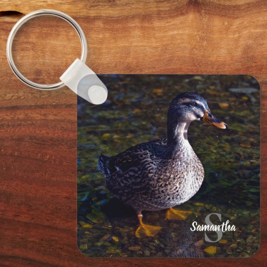 Mallard Duck Keyring Sleutelhanger (Voorkant)