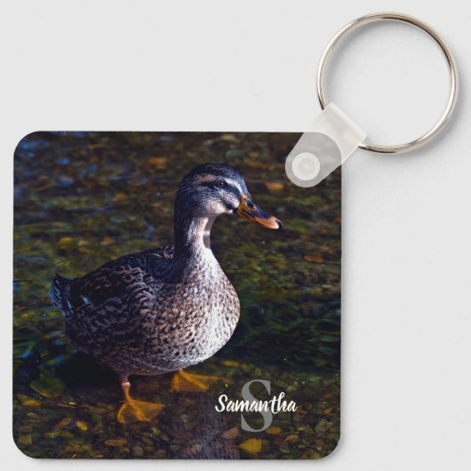 Mallard Duck Keyring Sleutelhanger (Achterkant)