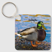 Mallard Duck Keyring Sleutelhanger (Voorkant)