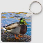 Mallard Duck Keyring Sleutelhanger (Achterkant)