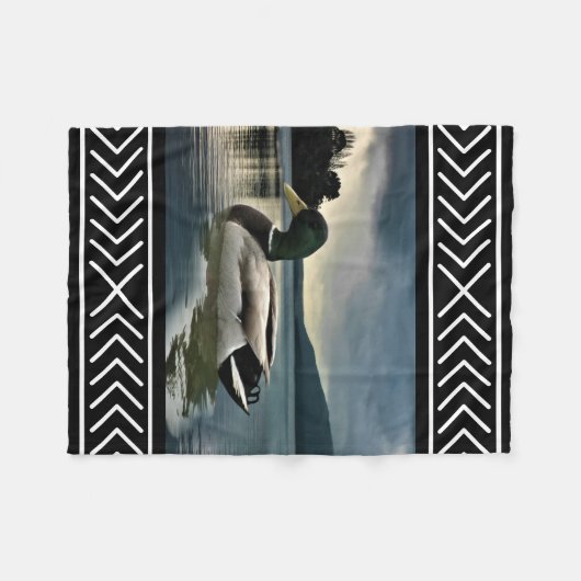 Mallard Duck Lake Fleece Deken (Voorkant (Horizontaal))