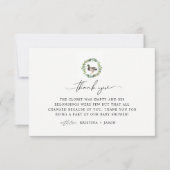 Mallard Duck Little Ducking Baby shower Bedankkaart (Voorkant)