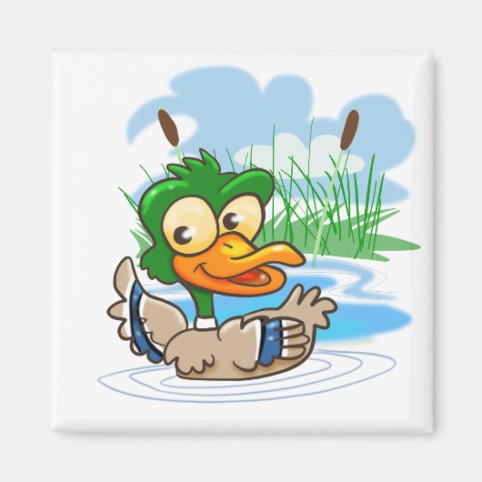 Mallard Duck Magneet (Voorkant)