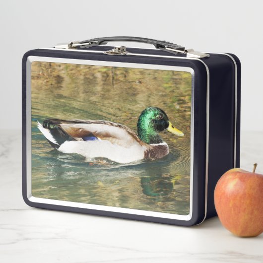 Mallard Duck Metal Lunch Box (In situ)