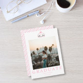 Mallard Duck Monogram Afstuderen Crest Afstuderen Kaart