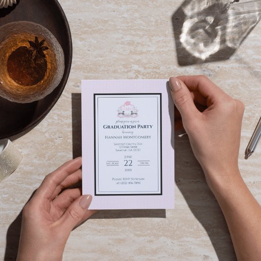 Mallard Duck Monogram Afstuderen Crest Kaart