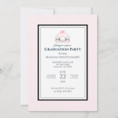 Mallard Duck Monogram Afstuderen Crest Kaart (Voorkant)