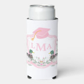 Mallard Duck Monogram Afstuderen Crest Seltzer Blikjeskoeler (Seltzer Voorkant)