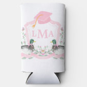 Mallard Duck Monogram Afstuderen Crest Seltzer Blikjeskoeler (Voorkant)